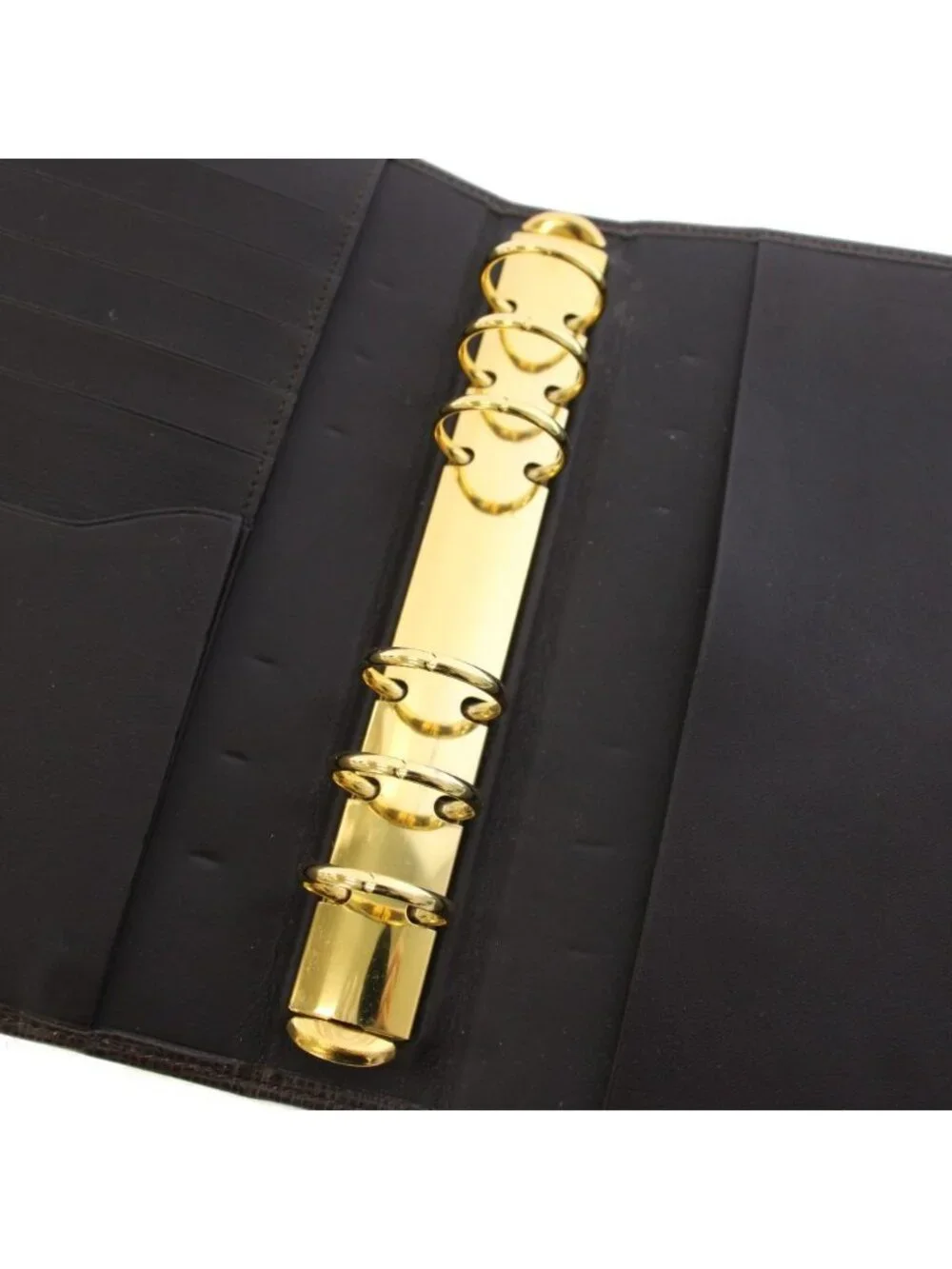 Loewe Anagram Planner Cover Leather with Ballpoint Pen Brown